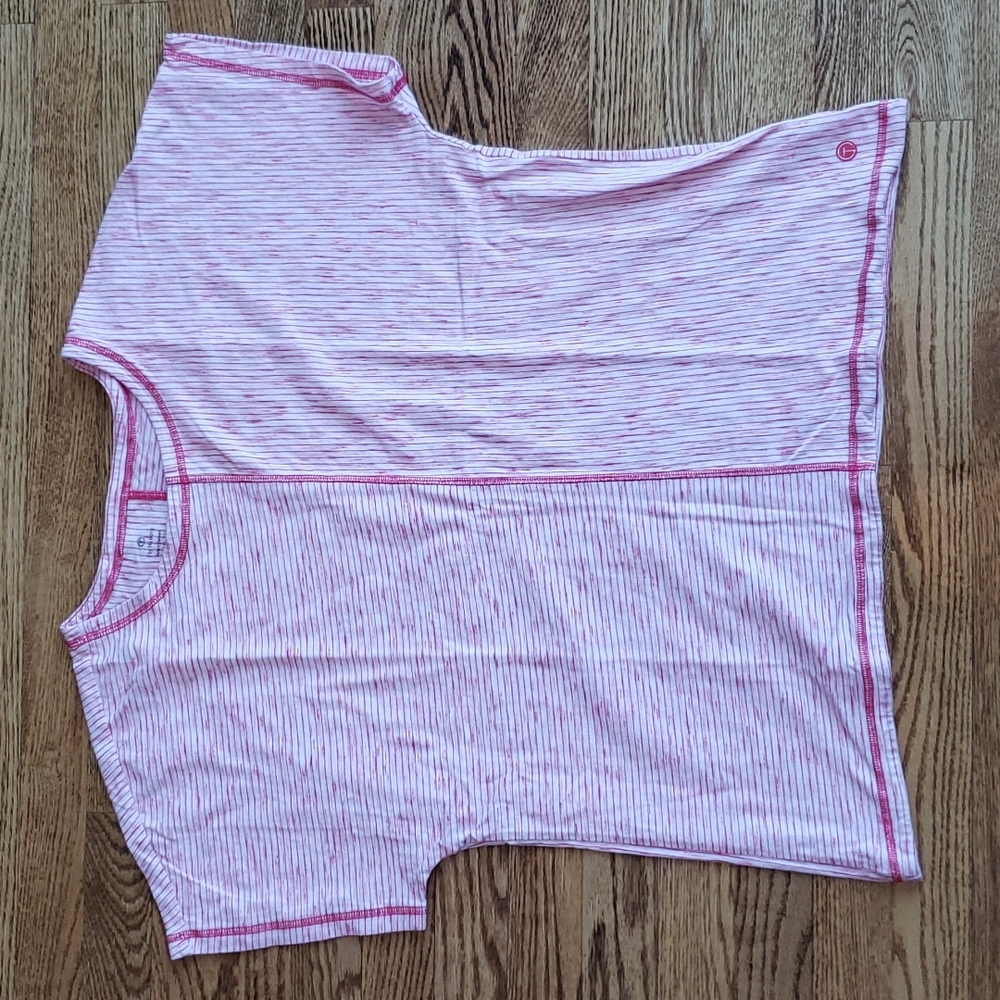 (XL) T by Talbots Striped Comfy Casual Relaxed Fit Classic Tee Everyday